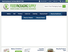 Tablet Screenshot of foodpackagingsupply.com